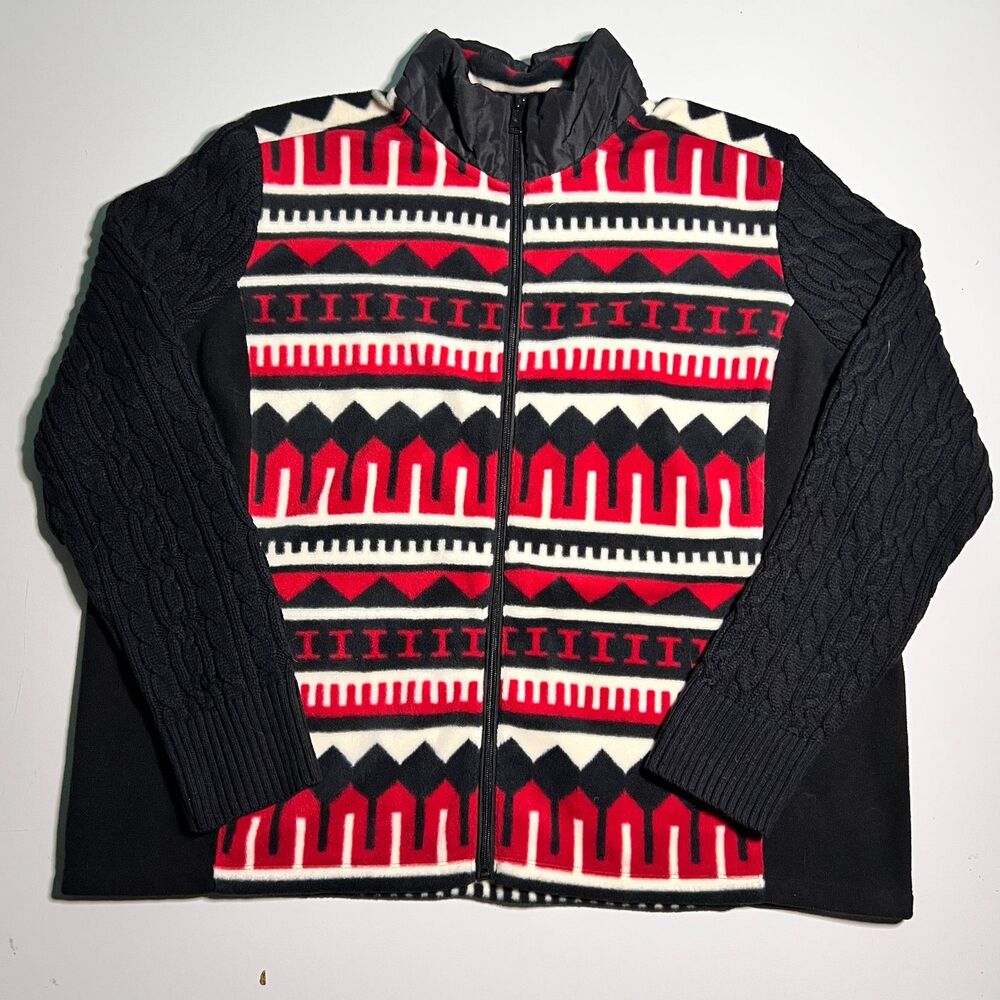 Ralph Lauren Active LRL Aztec Pattern Fleece Knit 3XL
